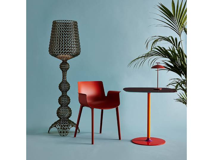 Kabuki Stehleuchte Schwarz - Kartell - Wohnzimmer - Design - Kunststoff - Mit Schirm