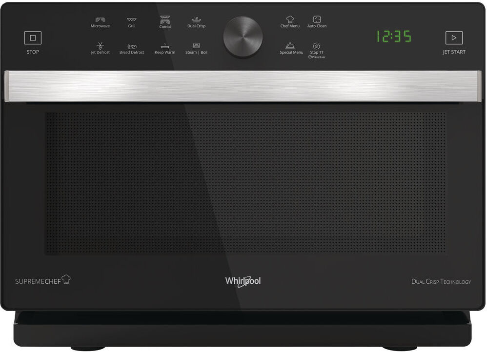 Whirlpool Supreme Chef MWP 337 SB, Arbeitsplatte, Grill-Mikrowelle, 33 l, 900 W, Eingebautes Display, LED
