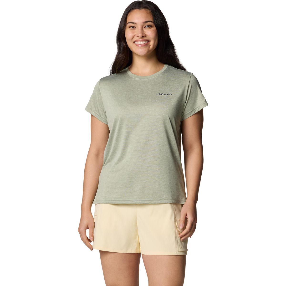 Columbia Bluevista Hill Short Sleeve Crew safari heather (348) XS 211930-2119301-348-XS