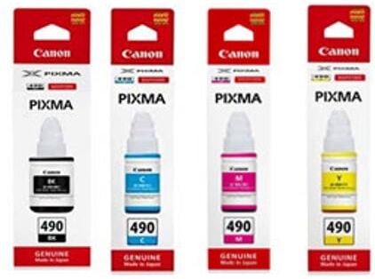 Canon GI-490 Pack botella de tinta (BK/C/M/Y)