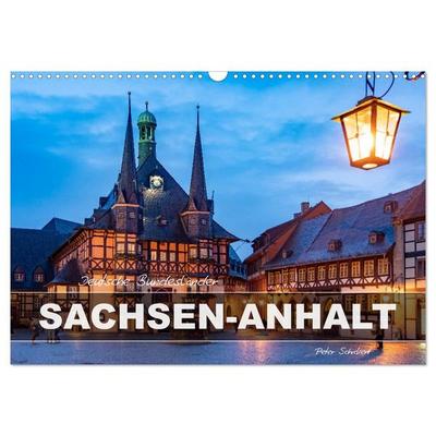 Deutsche Bundesländer - Sachsen-Anhalt (Wandkalender 2027 DIN A3 quer), CALVENDO Monatskalender