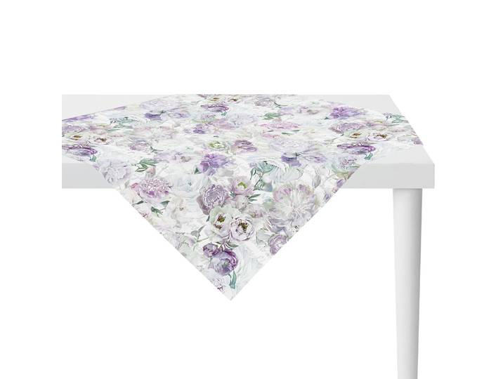 Nappe 6448 100 x 100cm Blanc/Mauve