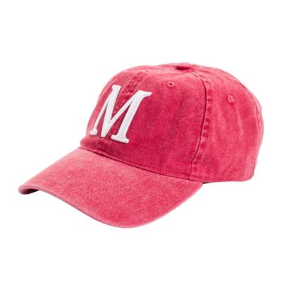 Baseball Cap MUSTANG "Jamie", Herren, rot, Canvas, Baumwolle, unifarben, used, washed, Caps, mit gebogenem, festem Schirm