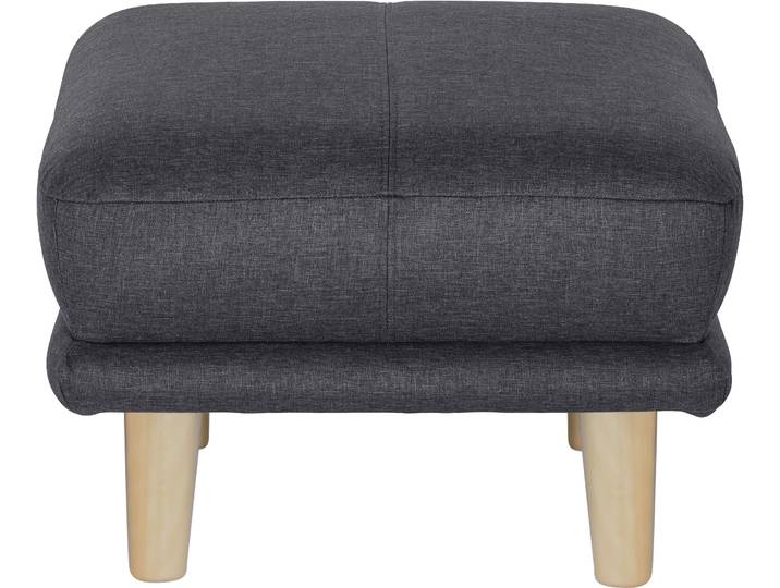 Fusshocker TRENDMANUFAKTUR Cecilia , grau (dunkelgrau), B:66cm H:44cm T:66cm, Hocker, Fusshocker