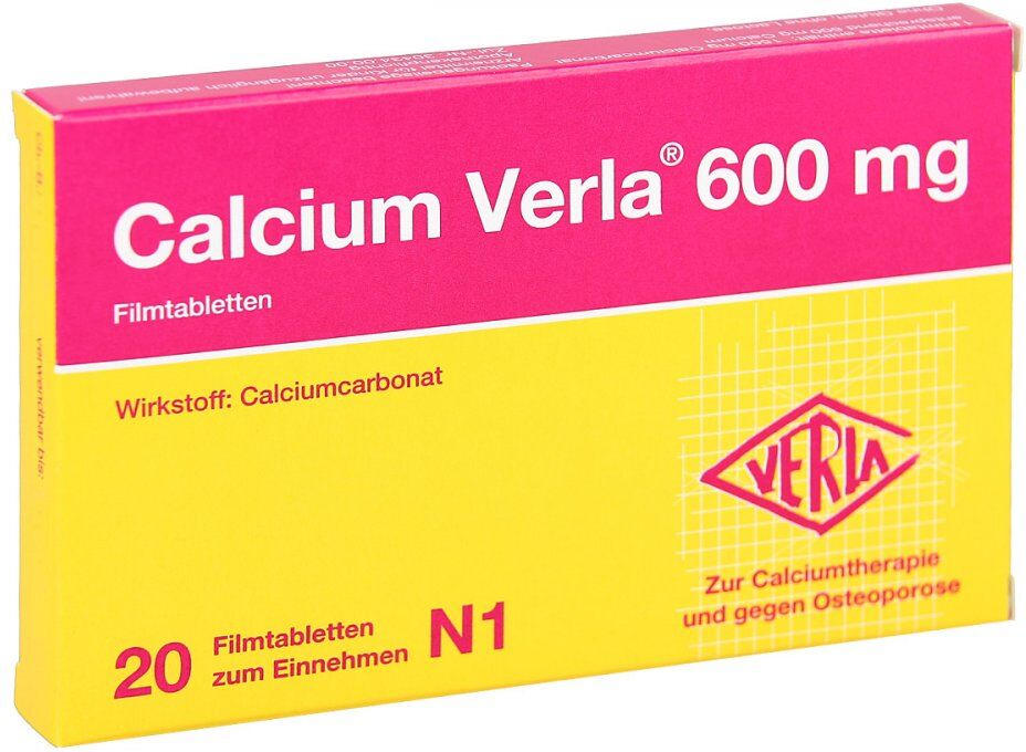Basenpulver Verla Calcium Verla 600mg 20stk