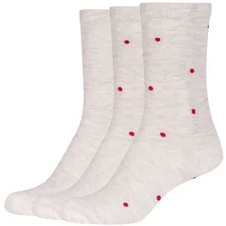 3er Pack s.Oliver Originals Dots & Stripes Socken Damen 9202 - fog dots 39-42