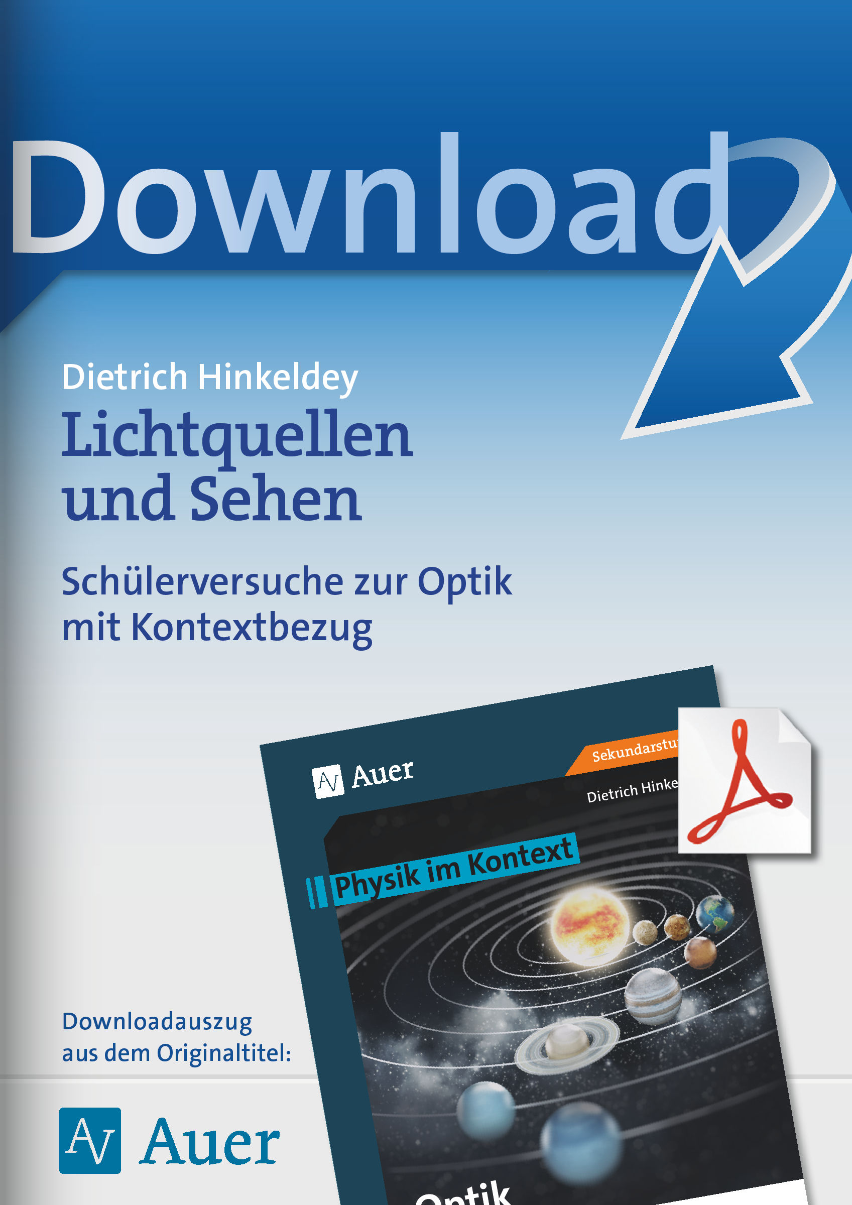 Auer Verlag Lichtquellen und Sehen