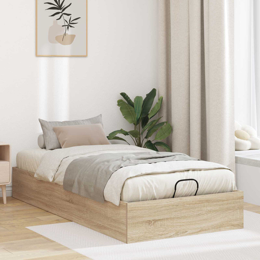 Metro Bed Frame Sonoma Oak European Single (90 x 200 cm)