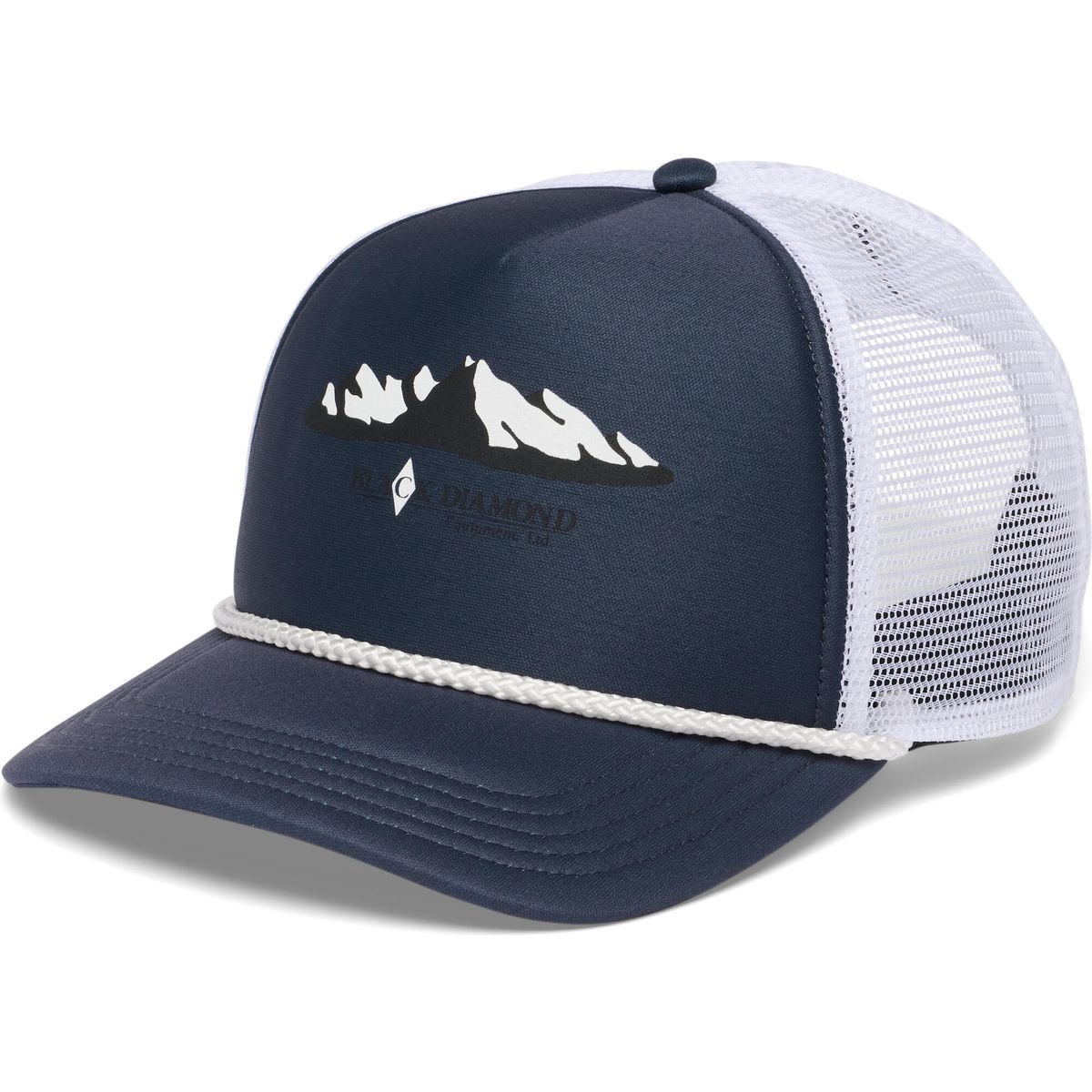 Black Diamond Flat Bill Trucker Hat charcoal-white mountainscape (9261) ALL AP7230499261ALL1