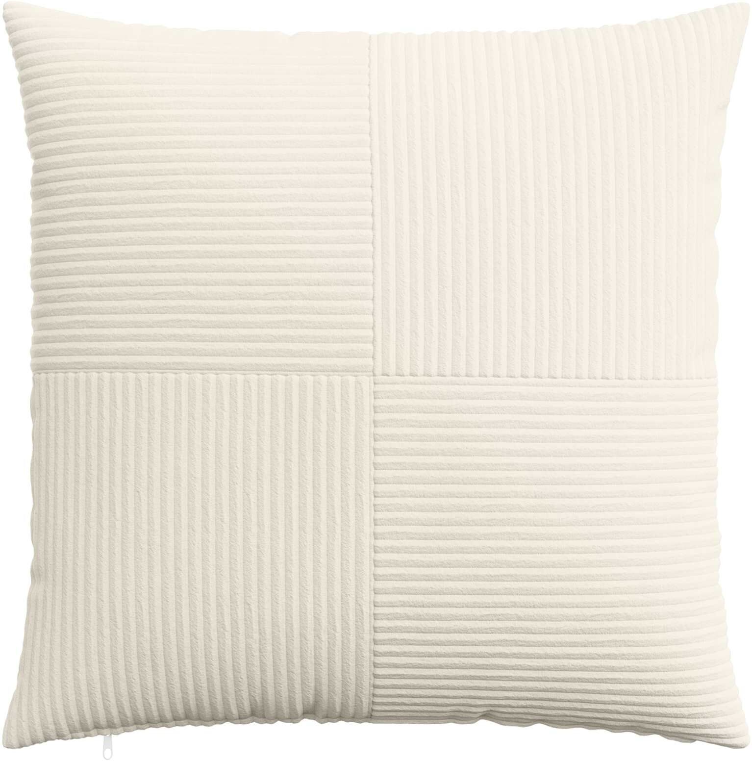 vidaXL Housse de coussin 6 pc ALMELO Crème 65 x 65 cm velours côtelé