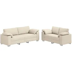 vidaXL, Sofa + Bettsofa, Lettenberg (3-Sitzer +2-Sitzer)