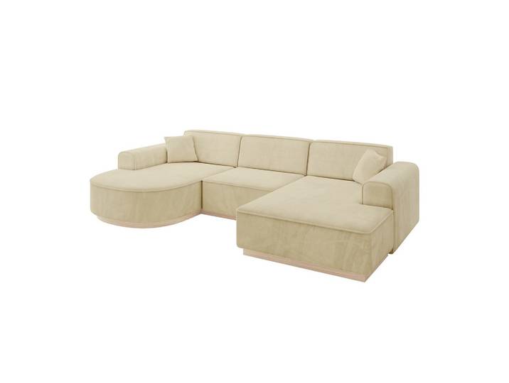 WOHNLANDSCHAFT ARRIO-U1 303x171x83 cm Taupe