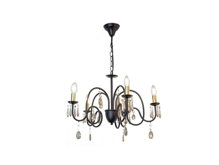 Hängeleuchte Kristina in Schwarz/Gold max. 40 Watt