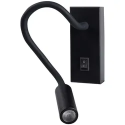 Kanlux LED-Wandleuchte "TONIL II" 3,3W 830 mit Flexarm Schwarz