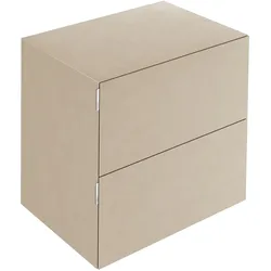 KEUCO EDITION 11 ART Sideboard, 2 Frontauszüge, 800x700x490mm, mit LED-Beleuchtung, 32542910801, Korpus/Front: Sahara Keramik / Sahara Keramik