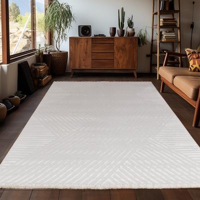 Teppich AYYILDIZ TEPPICHE "SAHARA 1115 , auch als Läufer", beige (cream), B:160cm H:12mm L:230cm, Polypropylen, Teppiche, Teppich, Pflegeleicht / Strapazierfähig / Trend Colors/ Wohnzimmer
