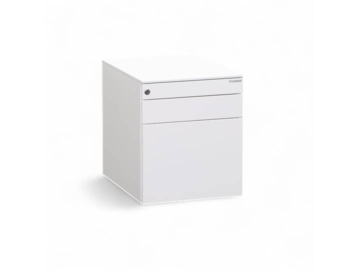 Rollcontainer Dieffebi, Weiss, mit Hängeregister & Stauraum, Neu – perfekt für modernes Büro