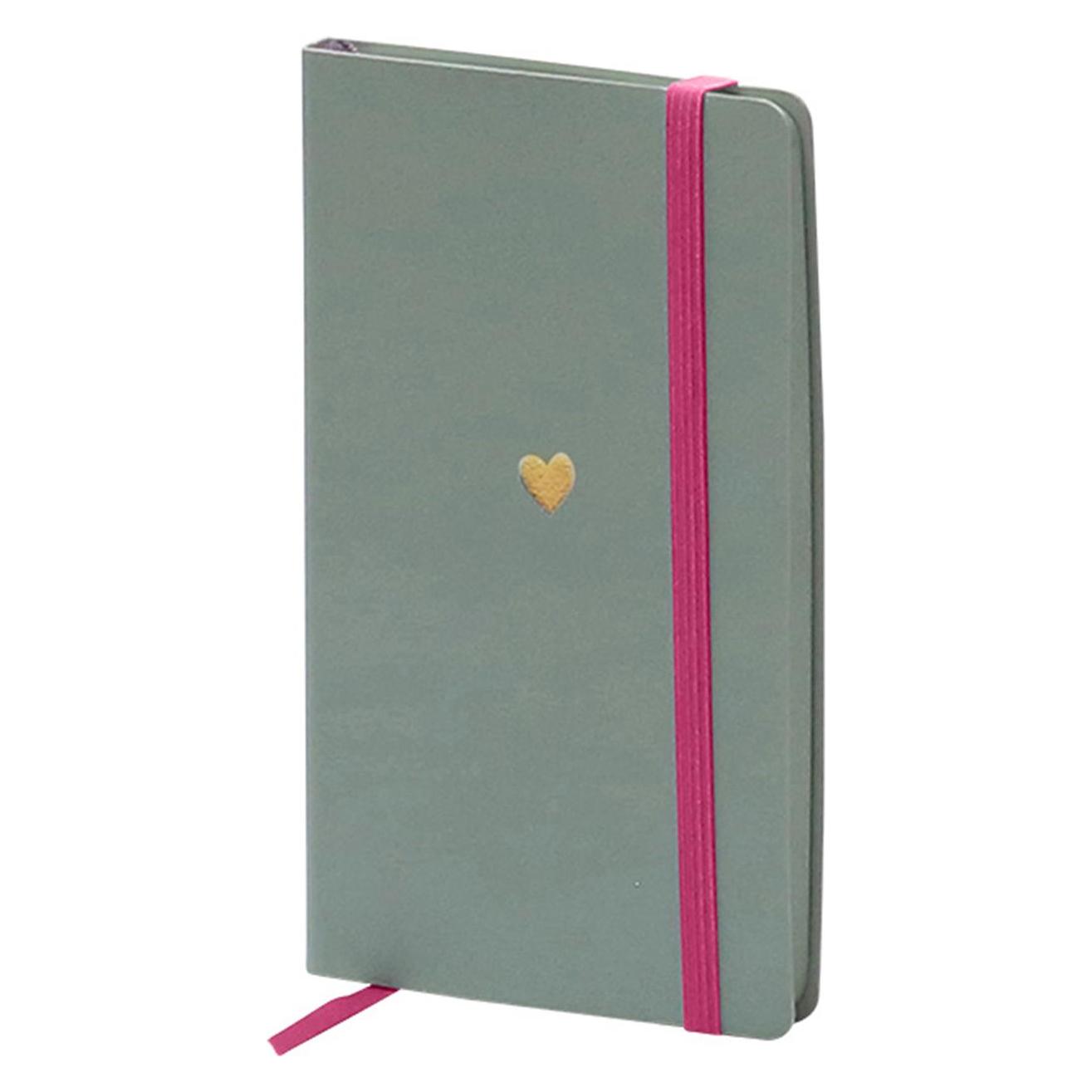 Rössler Notizbuch mit Gummizug Valentina Sage 89x150mm 144 Seiten Softcover (Weicher Einband) (65855069)