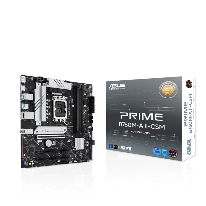ASUS PRIME B760M-A II CSM Micro-ATX Mainboard - Sockel 1700