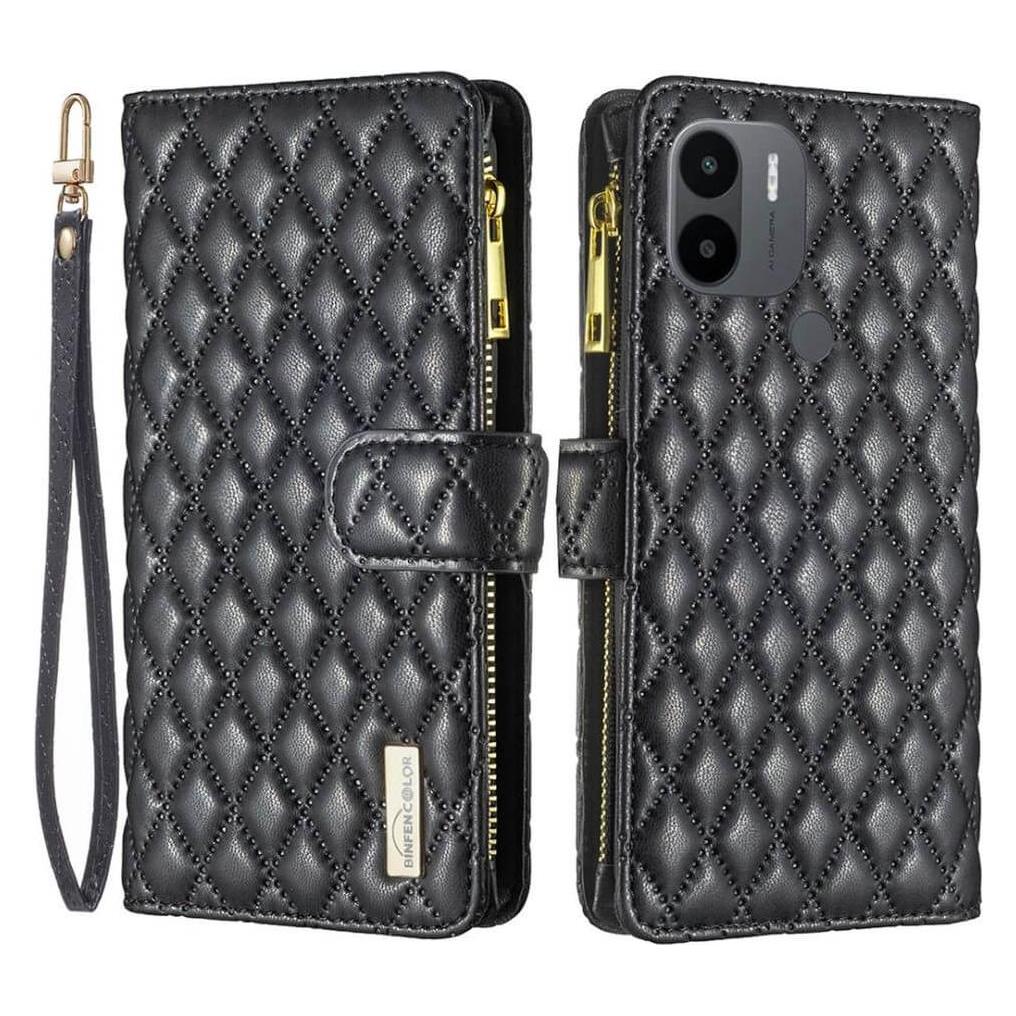 Binfen Color Xiaomi Redmi A2 / A1 - BINFEN Brieftaschen Hülle schwarz (Xiaomi Redmi A1, Xiaomi Redmi A2) (660118889A)