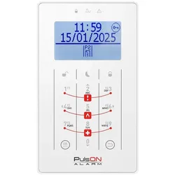 BCS, Zutrittskontrolle, PULSON LCD/S WH Weisse LCD/S berührungsempfindliche Tastatur (Elektronische Zahlenkombination)