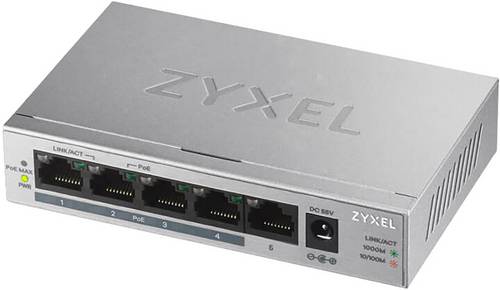 ZyXEL GS1005HP-EU0101F GS1005HP-EU0101F Netzwerk Switch 5 Port 2000MBit/s PoE-Funktion