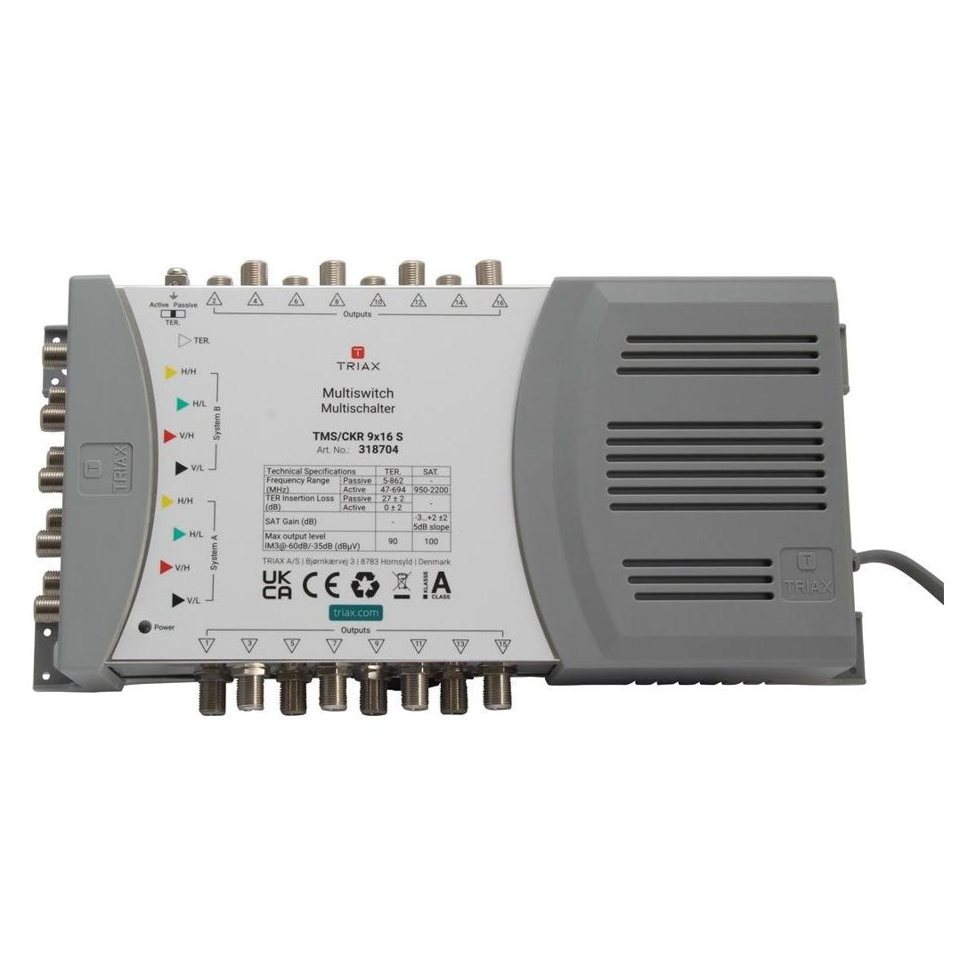 Triax TMS/CKR 9x16S DiSEqC-Multischalter 9/16 (DiSEqC) (318704)