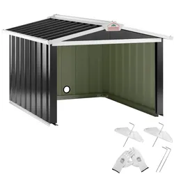 Casaria Gardebruk Mähroboter Garage Anthrazit Metall 86x100x63cm