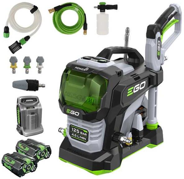 EGO HPW1800E - Idropulitrice a batteria - 125 bar - 4.5L/min - 2x56V/5Ah