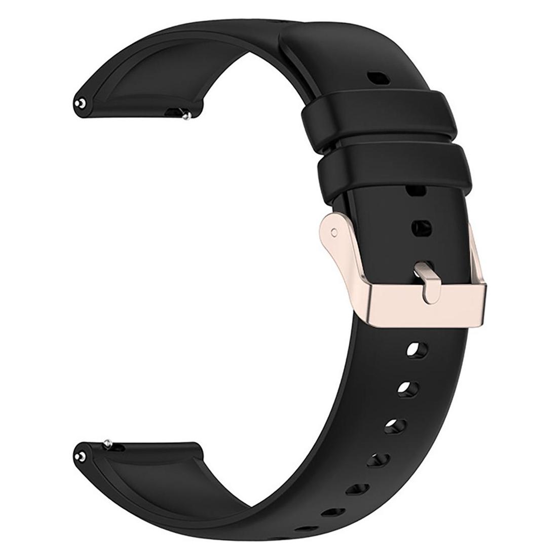 Marka Niezdefiniowana Silikonarmband für Xiaomi Mi Watch / Amazfit GTR 47mm - Schwarz (Silikon) (49552456)