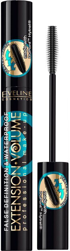 Eveline Cosmetics Extension Volume waterproof lengthening mascara for extra volume 10 ml