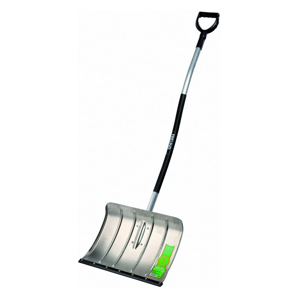 Magni Freund 2000528 Ergo Aluminium-Schneeschieber 50 cm mit Thermoflexkunstoffkante und ergonomischen Alu (2000528)