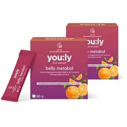 you:ly Belly Metabol mit 22 Bakterienstämmen 2x30 Sachets für 60 Tage