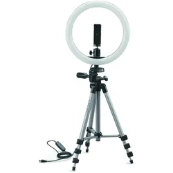 Cullmann Alpha 1000 Vlogging Kit, Mikrofonständer, Silber, Schwarz