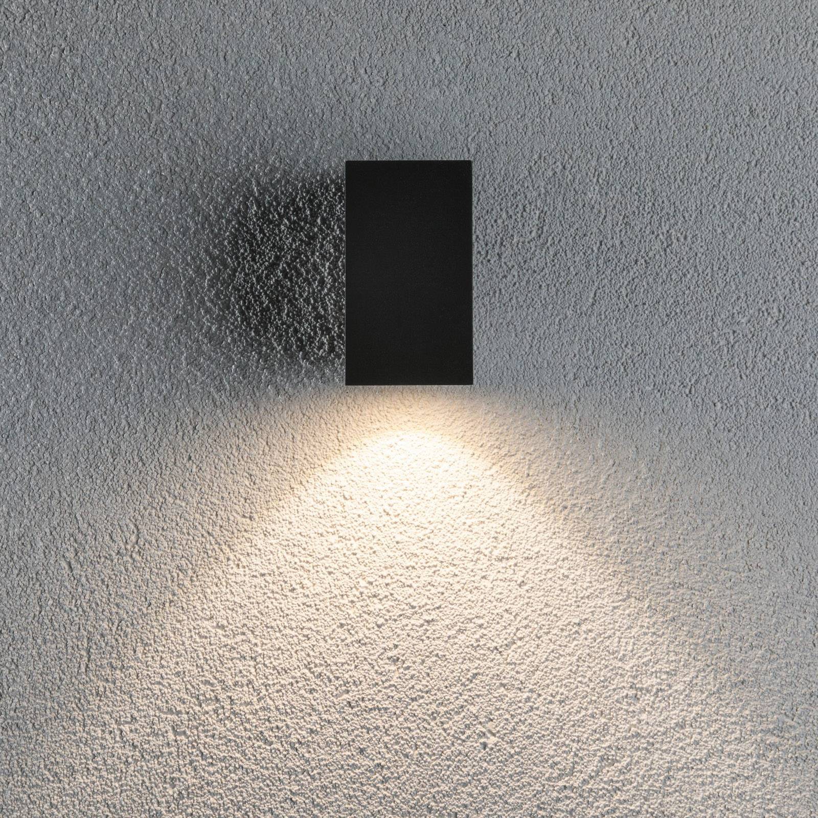 Paulmann Applique mural extérieur LED Flame, noir, Aluminium, Moderne, Applique Exterieur LED