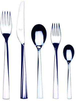 Mepra Elica Flatware Set - 5 Pieces - Stainless Steel