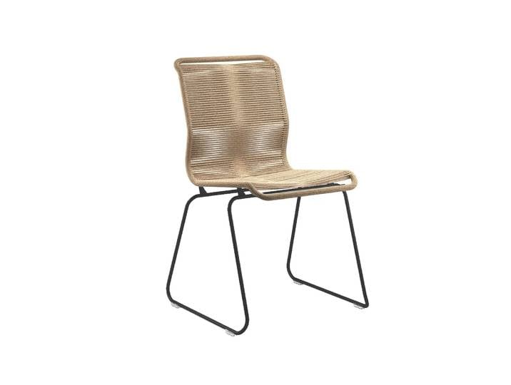 Montana Panton One Stuhl Natur, Papier/schwarz lackiert