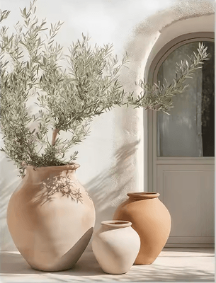 Inspire Picks Mediterranean Olive Tree Wall Art Countryside Landscape Poster For Farmhouse Decor lc028 1 50x75cm Unframed