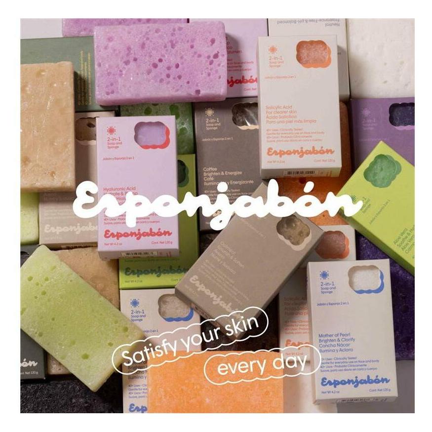 Esponjabón Esponjabon Charcoal 2-in-1 Soap and Sponge (119 g) (ESCHR)