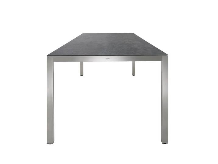 Solpuri Classic Edelstahl Tisch 300x100 cm mit 2-tlg. Tischplatte
