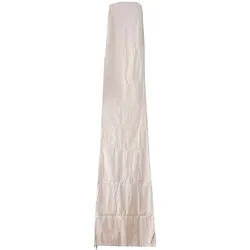 Schutzhülle 370cm für 5x5m XXL-Marktschirm MCW-D20, Abdeckhülle Cover mit Reißverschluss ~ creme