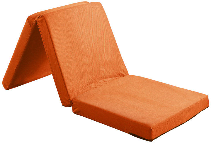 Symple Stuff Dull 8cm Mattress Cube Futon Mattress Orange