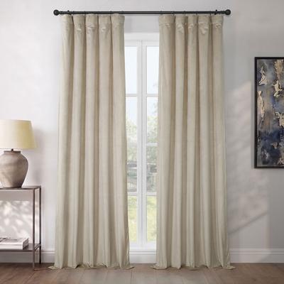 Exclusive Fabrics Plush Velvet Room Darkening Curtain (1 Panel)