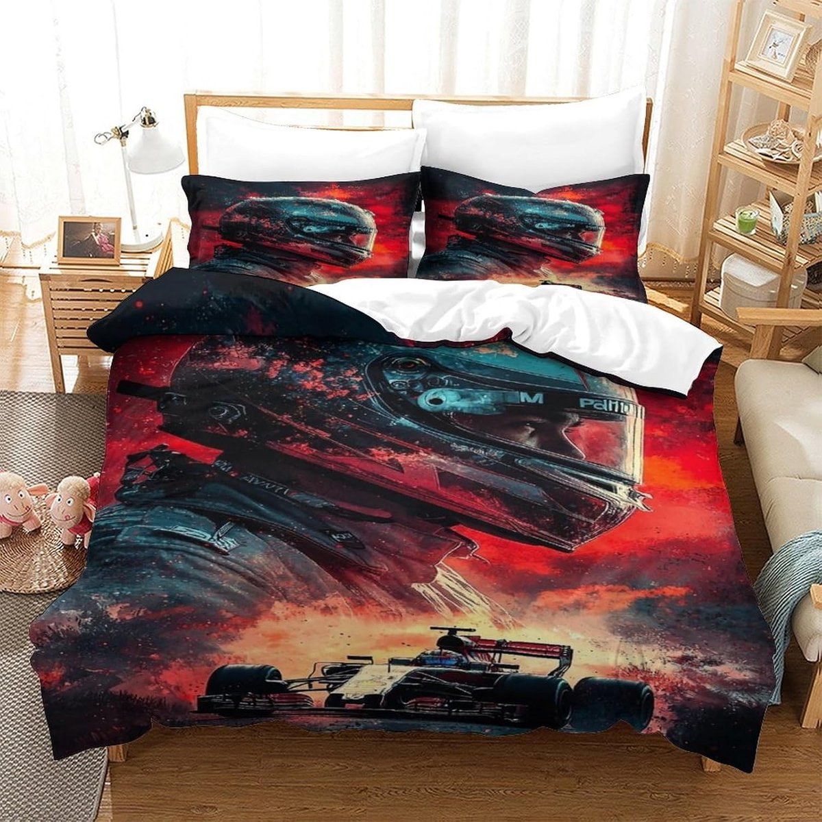 Dekbedovertrek Set Racing Formula 1 - Beddengoed voor volwassenen - 200 x 200 cm