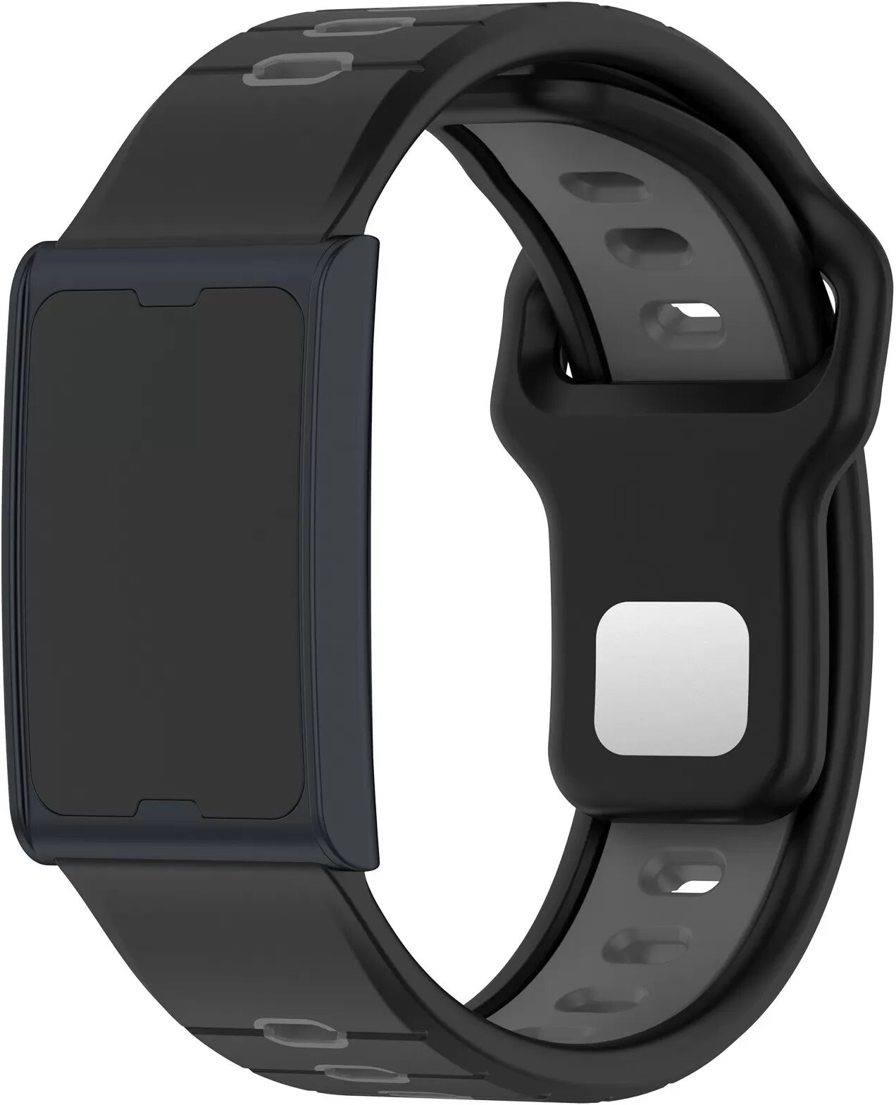 INF Kompatibles mit Huami Amazfit Helio Armband, Zweifarbiges Silikonarmband mit horizontalem Streifenmuster