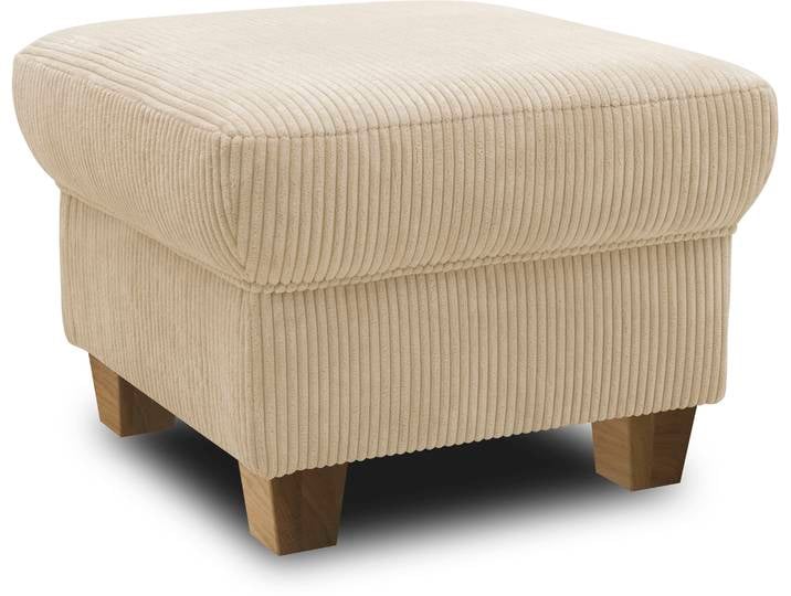 Polsterhocker HOME AFFAIRE Yesterday , beige (creme), B:58cm H:42cm T:58cm, Struktur (100% Polyester);Primabelle-Microfaser (100% Polyester);Microfaser Antikleder-Optik Melrose (100% Polyester), Hocker, Polsterhocker, passend zur Yesterday -Serie