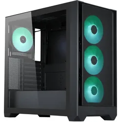 Silentware Flow 110 ARGB bk (schwarz), PC Gehäuse, Schwarz