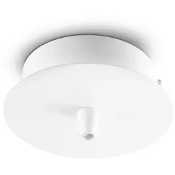 Ideal Lux Baldachin, rund, Ø 10cm, 1-fach, weiß IDEA-122823