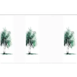 Schmidt Schiebevorhang Tree 6er Set Polyester Grün