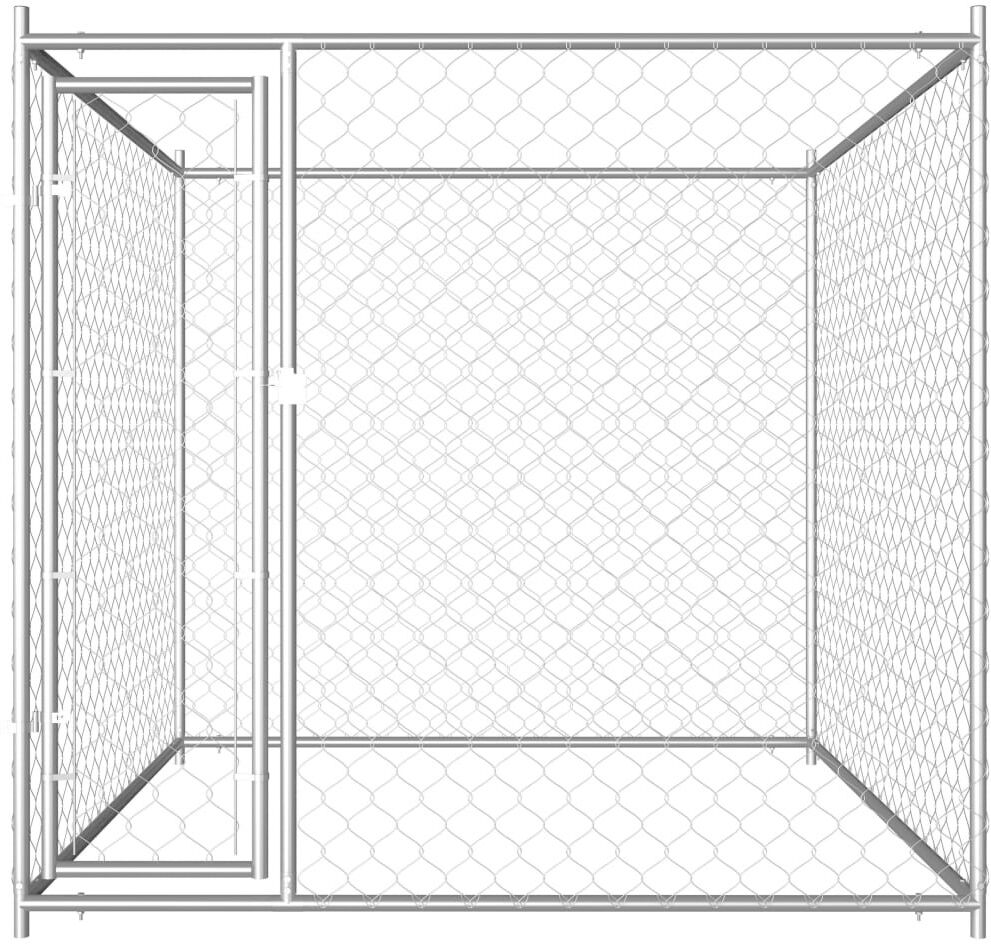 Archie & Oscar Tessa 185 cm H Exercise Pen with Pet Door Silver